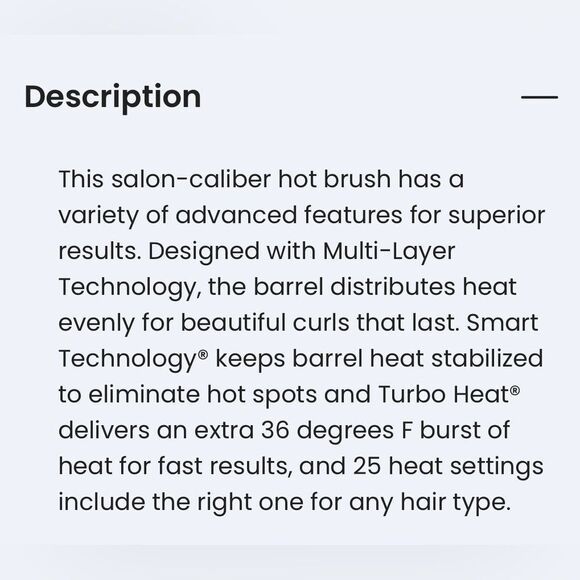 NIB Conair Instant Heat Styling Brush with Turbo Heat - Picture 9 of 10